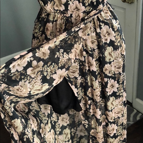 Band of Gypsies Surplice Floral Print Dress - Picture 3 of 8